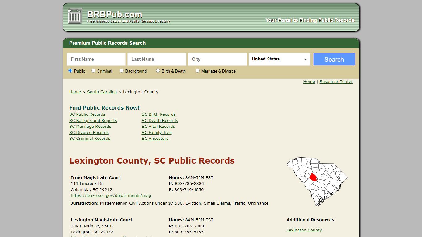 Lexington County Public Records | Search South Carolina ...